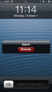 Press the snooze button...